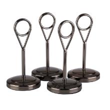 Menukortholder inkl. 20 kort. &Oslash;5xH10.5 cm. Sort metal product photo