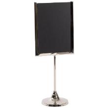 Menukortholder med tavle A6 11x29.5cm. Krom product photo