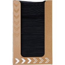 Serviet Bio Dunisoft 20x20cm sort i pap-dispenser product photo