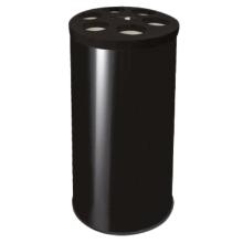 Waste container 70ltr black for collecting cups 6 holes of &Oslash;90mm product photo