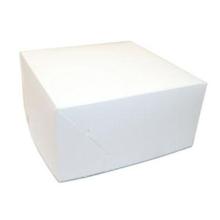 Cake box fold itself no. 1 high L150xW150xH75mm cardboard white product photo