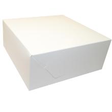 Cake box fold yourself L180xW180xH75mm cardboard white product photo