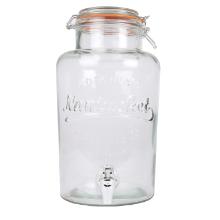 Glass container 6ltr &Oslash;19xW19xH33.5cm with tap for cold drinks product photo