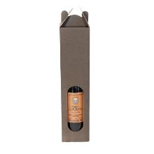 Vinkarton L8.5xB8.5xH36cm Pap med vindue sort til 1 flaske product photo