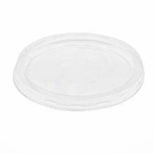 Plastic lid flat Delipot round &Oslash;101mm RPET clear product photo