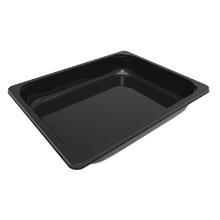 Tray 2325-1A 1/2 GN 3350ml L325xW265xH50mm CPET Black REPACKAGED 2 ps x 58 pcs/k product photo