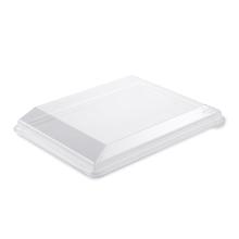 Plastic lid Zen Selection 51g L320xW250xH36mm RPET ready for tapas/sushi trays product photo