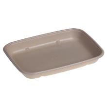 Tray 600ml L230xW165xH30mm bagasse biodegradable biocoated product photo