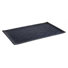 Dish Dark Wave L53xW32.H2cm melamine black product photo