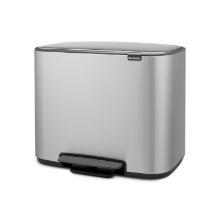 Pedalspand Brabantia Bo 3x11  ltr Matt Steel Fingerprint Proof product photo