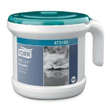 Dispenser Tork H&aring;ndkl&aelig;derulle Reflex M4 L27.8xB23.6xH22.2cm Transportabel product photo