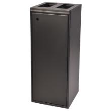 Waste rack 2x60ltr L360xW360xH865mm with Softclose lid Gray product photo
