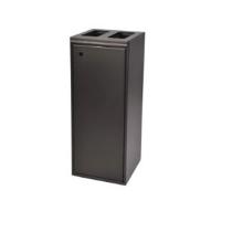 Affaldsstativ 2 delt 2x60ltr L345xB345xH865mm med L&aring;ge Sort product photo