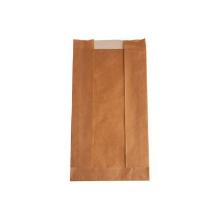 Window bag 140/30x220mm 60mm Window PE-coated Brown FRA 100023 L140/30H310mm product photo