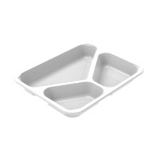 Tray 3-compartment C2227-3A 405/210/155ml L22.7xW17.8xH3cm CPET White product photo