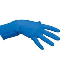Handske Vileda MultiPurpose str S Latex med indvendig bomuldsforing bl&aring; product photo