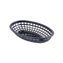 Basket oval L23.5xW15.5xH5cm plastic Black product photo