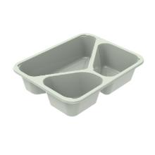 Tray 3-compartment C2227-3K Rectangular 255/355/685ml L227xW178xH53mm CPET Evolv product photo