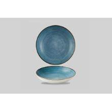 Plate Deep Churchill Coupe Stonecast &Oslash;18.2xH7cm Blue product photo