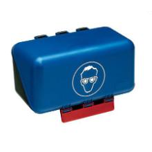 Glasses case Secu-Box Mini ABS blue for storing safety glasses on the wall product photo