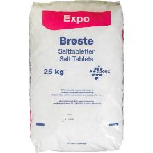 Maskinopvask Salt Tabs Br&oslash;ste Expo Salttabletter 25kg for bl&oslash;dg&oslash;ringsanl&aelig;g product photo