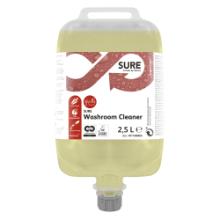 Sanitetsreng&oslash;ring SURE Washroom Cleaner QS 2.5ltr Ecolabel C2C uden Parfume Gul product photo