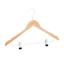 Blouse hanger 44.5 cm, Natural, notch and clip product photo