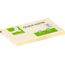 Notepad Q-connect 100-pack L12.7xW7.6cm FSC with glue yellow product photo