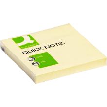 Notepad Q-Connect 100-pack L7.6xW7.6cm FSC With Glue Yellow product photo