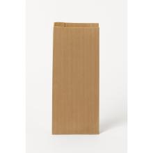 Wholemeal Bread Bag Ribbed Small Rectangular L160/(2x40)x380+20mm Paper 50g Brow product photo