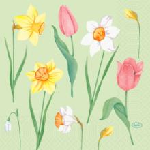 Serviet Duni Spring Melody 33x33cm 3-lags Floret product photo