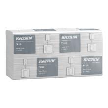 Hand Towel Sheets Katrin Plus C-Fold 2-Ply 33x24x9 cm Virgin Fiber White product photo
