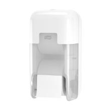 Dispenser Tork Toiletpapir T7 OptiServe D17.4xB17.1xH32.3cm ABS Hvid Til 2 rl. product photo