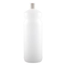 Flaske Tom 1000ml med Skruel&aring;g uden Navn Gr&aring;/Hvid Sprayhoved kan p&aring;s&aelig;ttes product photo