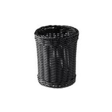 Bestikholder &Oslash;12xH15cm PP Kraftig Plastflet Sort product photo