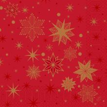 Serviet Duni 40 x 40cm 3-lag Stargazing Red product photo
