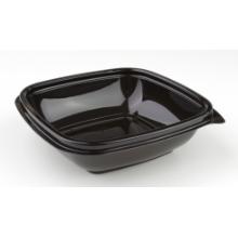 Plastsk&aring;l Kvadrat 250ml L127xB127xH39mm PET Sort - L&aring;g 144562 product photo