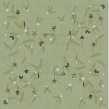 Napkin Bio Dunisoft Airlaid 40 x 40 cm Noel Pistachio Green product photo