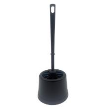 Toilet Brush Basic 38cm Plastic with Round Bowl Black product photo