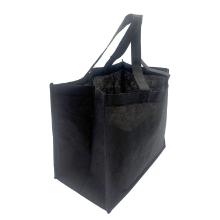 Shopping Bag L330xW210xH300mm Nonwoven/PP 70gsm Black product photo