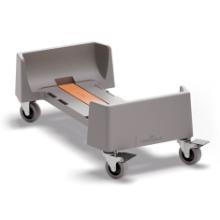 Trolley with 4 swivel wheels for 60 L container PP Grey product photo