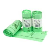 Bin Liner 10L W430xL450mm 15&micro;m PLA with Star-Sealed Bottom Biodegradable Green product photo