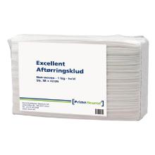 Aft&oslash;rringsklud Prime Source Excellent Alt-i-En 1-lag L350xB420mm Non-Wowen Hvid product photo