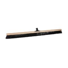 Vikan Medium Broom 102 cm, Wooden Handle with Thread, Black product photo