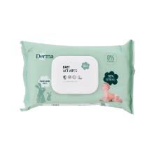 V&aring;dserviet Derma Baby Wet Wipes 64stk Svanem&aelig;rket/Allergim&aelig;rket uden Parfume product photo