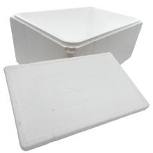Insulated box 1/1 GN, 40 liters, L60 x W40 x H25 cm, EPS without lid, white. product photo