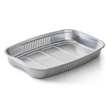 Alu tray Ready2Cook rect silver 1223ml 271x179x34mm with handle product photo
