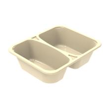 Bakke 2-rum 2227-2I 227x178x60 mm 850/640 ml CPET Creme product photo