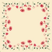 Dug Stikdug Bio Dunicel 84x84cm Poppy Charm product photo