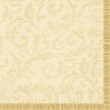 Duni Napkin 40&times;40 cm, 3-ply, Rich Damask Cream product photo
